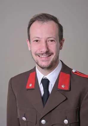 Mannschaft der freiwilligen Feuerwehr Oberaich