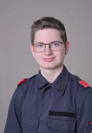 Mannschaft der freiwilligen Feuerwehr Oberaich