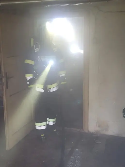 Übung eines Kellerbrand- Galerie der FF Oberaich