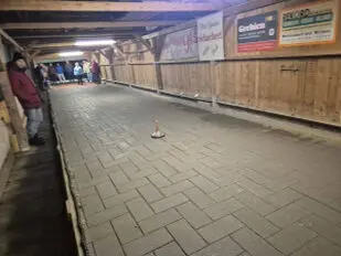 Stockschiessen in der Utscher Eishütte gegen die Naturfreunde