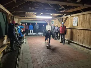 Stockschiessen in der Utscher Eishütte gegen die Naturfreunde