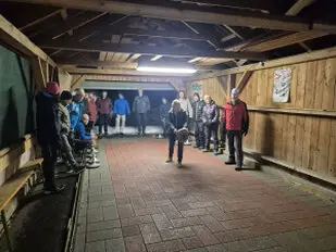 Stockschiessen in der Utscher Eishütte gegen die Naturfreunde