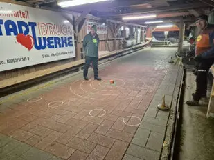 Stockschiessen in der Utscher Eishütte gegen die Naturfreunde